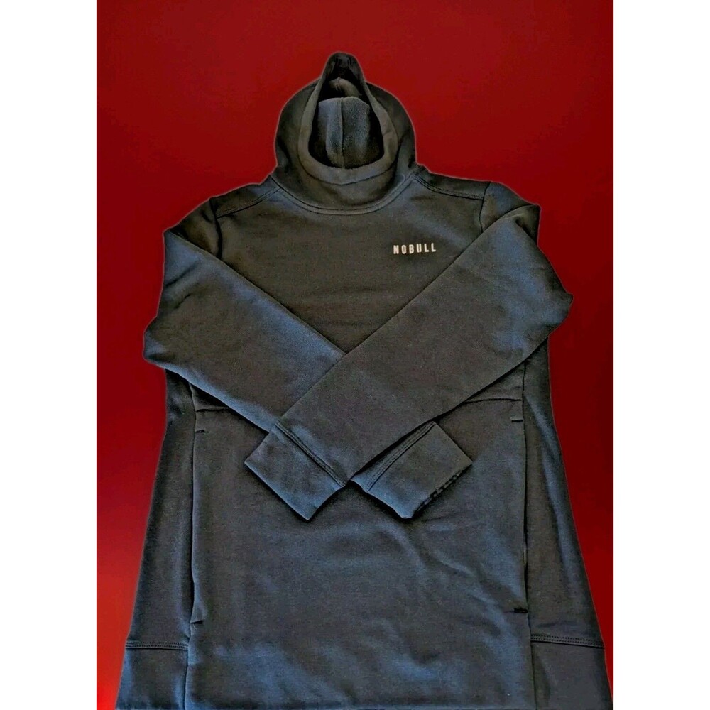 Nobull Women's Black Kind Sleeve Lightweight Hooded Pullover Size Large